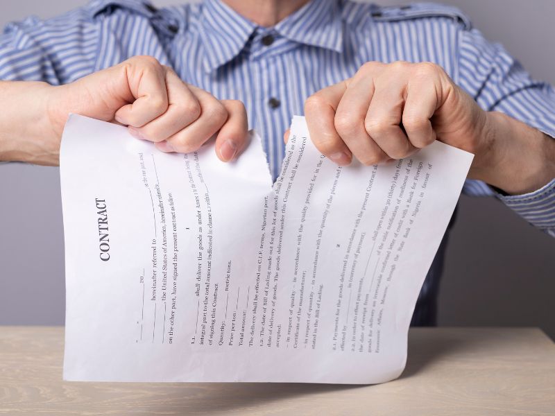 employer violating an employment contract