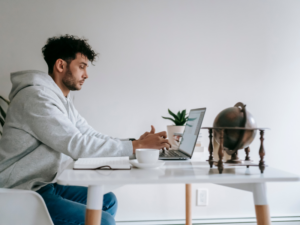 working remotely at home in Florida