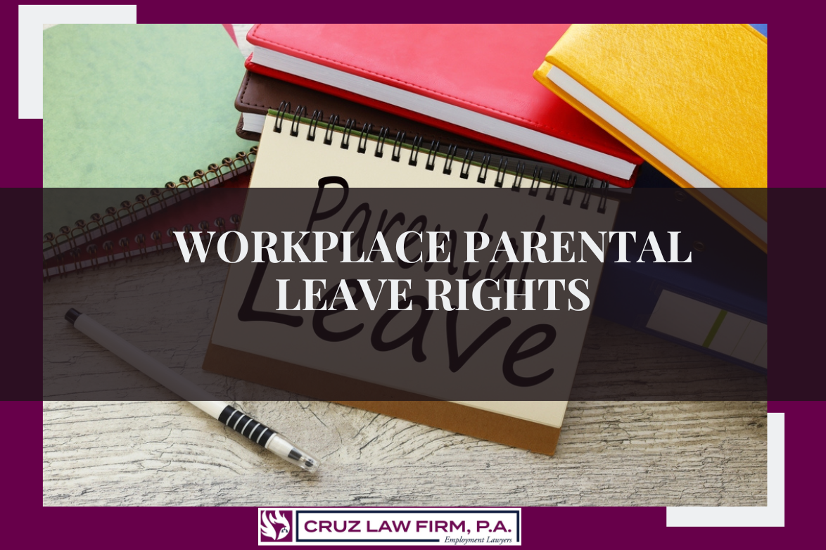 PARENTAL LEAVE text concept on sheet with notepad and calculator.Parental leave, maternity leave